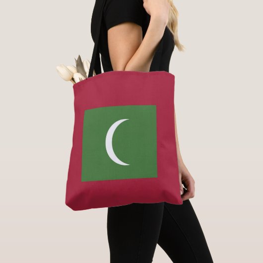 Flagge der Malediven Tasche (Von Nahem)