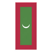 Flagge der Malediven Werbekarte (Vorne)