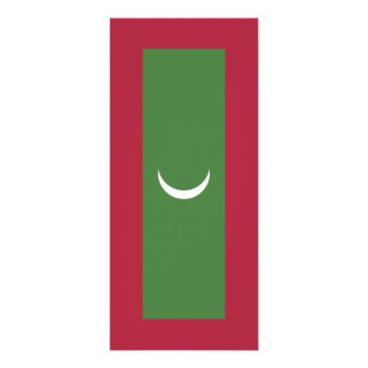 Flagge der Malediven Werbekarte (Hinten)