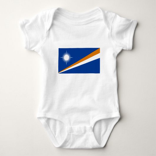 Flagge der Marshall-Inseln Baby Strampler (Vorderseite)