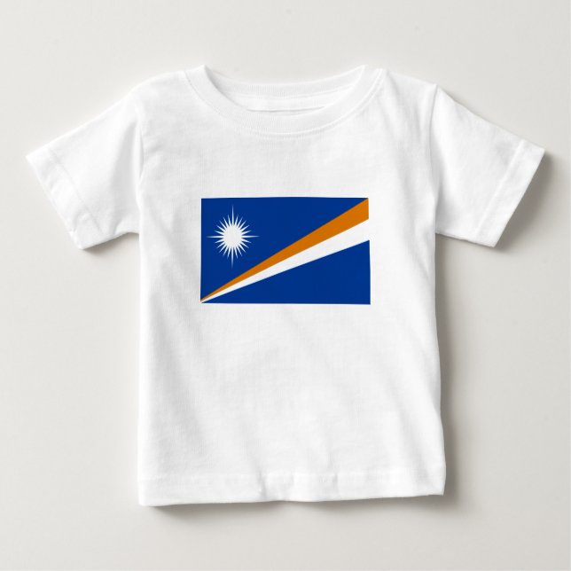 Flagge der Marshall-Inseln Baby T-shirt (Vorderseite)