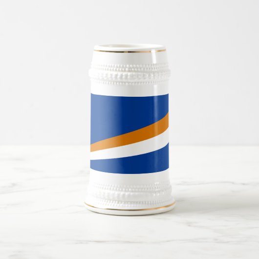 Flagge der Marshall-Inseln Bierglas (Mittel)