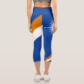 Flagge der Marshall-Inseln Capri Leggings (Rückseite)