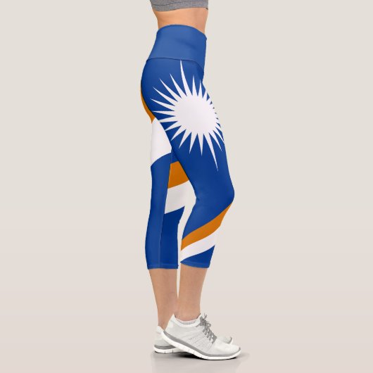 Flagge der Marshall-Inseln Capri Leggings (Rechts)