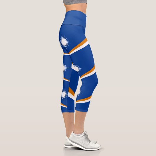 Flagge der Marshall-Inseln Capri Leggings (Rechts)