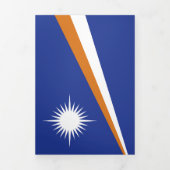 Flagge der Marshall-Inseln Dreifach Gefaltete Karte (Cover)