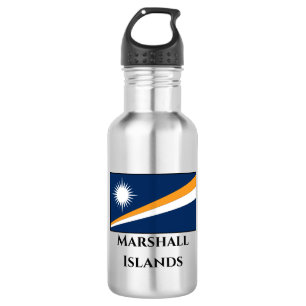 Flagge der Marshall-Inseln Edelstahlflasche