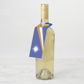 Flagge der Marshall-Inseln Flaschenanhänger (Angewinkelt)