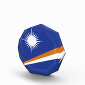 Flagge der Marshall-Inseln Fotoblock (Rechts)