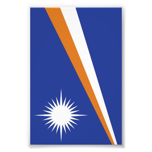 Flagge der Marshall-Inseln Fotodruck (Vorne)