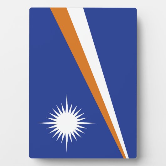 Flagge der Marshall-Inseln Fotoplatte (Vorderseite)