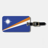 Flagge der Marshall-Inseln Gepäckanhänger (Vorderseite horizontal)