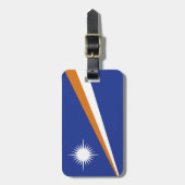 Flagge der Marshall-Inseln Gepäckanhänger (Vorderseite vertikal)