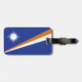Flagge der Marshall-Inseln Gepäckanhänger (Rückseite horizontal)