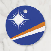 Flagge der Marshall-Inseln Geschenkanhänger (Rückseite)