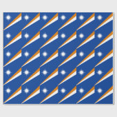Flagge der Marshall-Inseln Geschenkpapier (Flach)