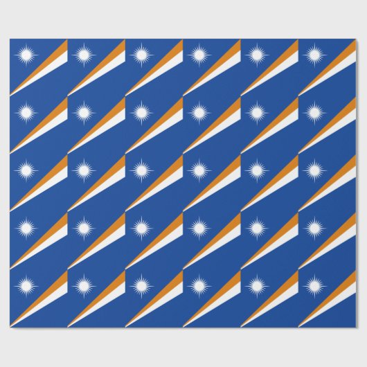 Flagge der Marshall-Inseln Geschenkpapier (Flach)