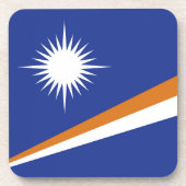 Flagge der Marshall-Inseln Getränkeuntersetzer (Vorderseite)