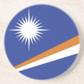 Flagge der Marshall-Inseln Getränkeuntersetzer (Vorne)
