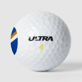 Flagge der Marshall-Inseln Golfball (Logo)