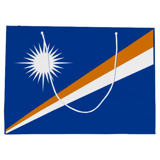 Flagge der Marshall-Inseln Große Geschenktüte (Rückseite)