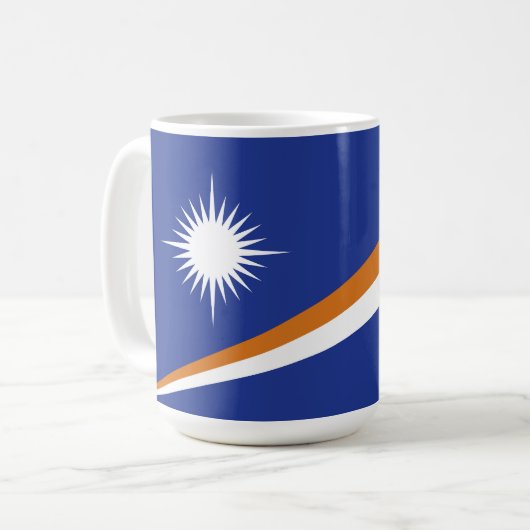 Flagge der Marshall-Inseln Kaffeetasse (Vorderseite Links)