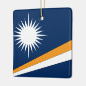Flagge der Marshall-Inseln Keramikornament (Links)