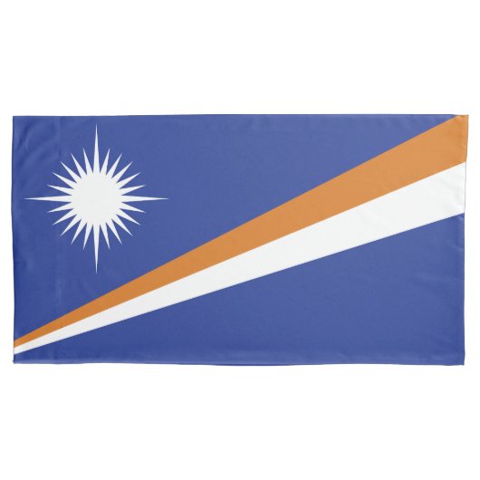 Flagge der Marshall-Inseln Kissenbezug (Vorderseite)