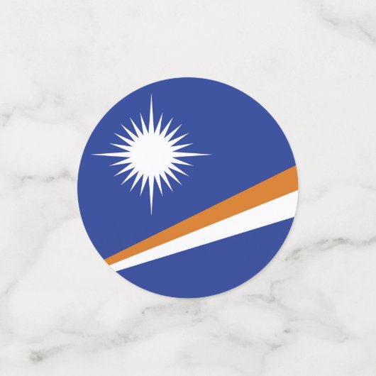 Flagge der Marshall-Inseln Konfetti (Klein Vorderseite)