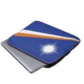 Flagge der Marshall-Inseln Laptopschutzhülle (Vorne Knopf)