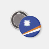 Flagge der Marshall-Inseln Magnet (Vorderseite/Rückseite)