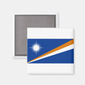 Flagge der Marshall-Inseln Magnet (Vorderseite/Rückseite)
