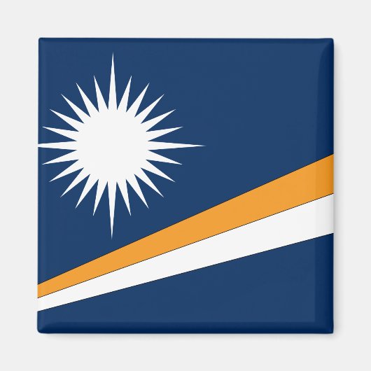 Flagge der Marshall-Inseln Magnet (Vorne)