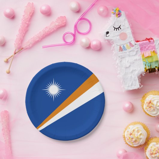Flagge der Marshall-Inseln Pappteller (Party)