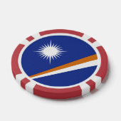 Flagge der Marshall-Inseln Pokerchips (Einzeln)