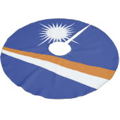 Flagge der Marshall-Inseln Polyester Weihnachtsbaumdecke (Schrägansicht)