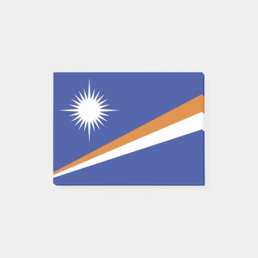 Flagge der Marshall-Inseln Post-it Klebezettel (Vorderseite)