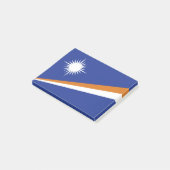 Flagge der Marshall-Inseln Post-it Klebezettel (angewinkelt)