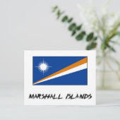 Flagge der Marshall-Inseln Postkarte (Stehend Vorderseite)