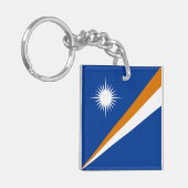 Flagge der Marshall-Inseln Schlüsselanhänger (Vorderseite links)