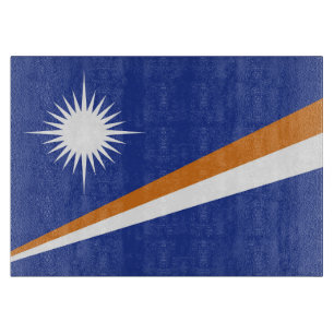 Flagge der Marshall-Inseln Schneidebrett