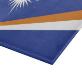 Flagge der Marshall-Inseln Schneidebrett (Ecke)