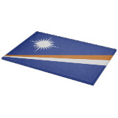 Flagge der Marshall-Inseln Schneidebrett (Ecke)