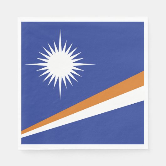 Flagge der Marshall-Inseln Serviette (Vorderseite)