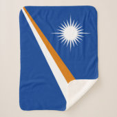 Flagge der Marshall-Inseln Sherpadecke (Vorderseite)