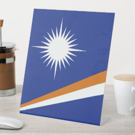 Flagge der Marshall-Inseln Sockelschild
