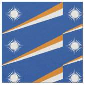 Flagge der Marshall-Inseln Stoff (Nahaufnahme)
