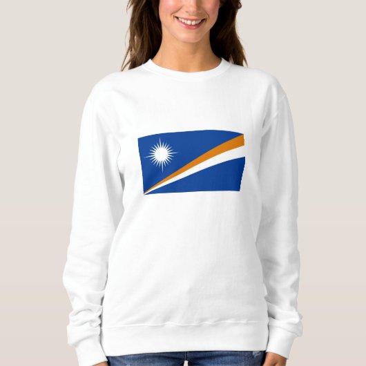 Flagge der Marshall-Inseln Sweatshirt (Vorderseite)
