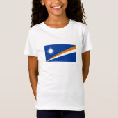 Flagge der Marshall-Inseln T-Shirt (Vorderseite)