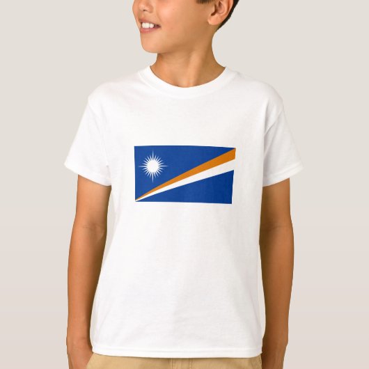 Flagge der Marshall-Inseln T-Shirt (Vorderseite)